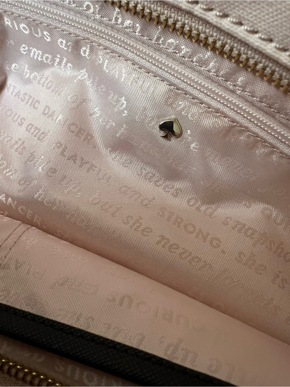 kate spade Collectable L Camel & Palm Print Tote Bag NWOT - Picture 9 of 16